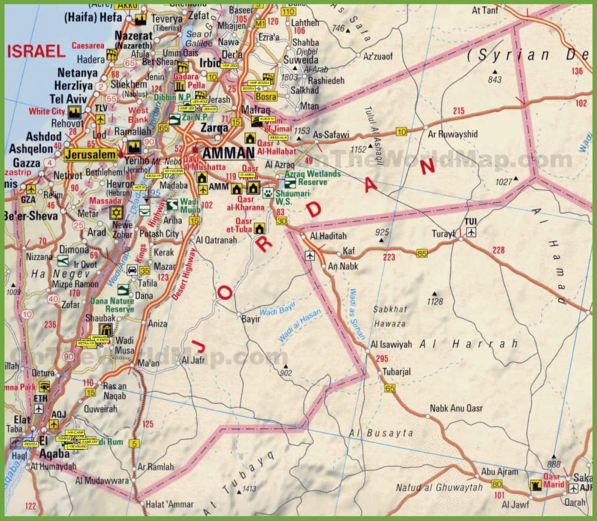 мапа на Јордан патот